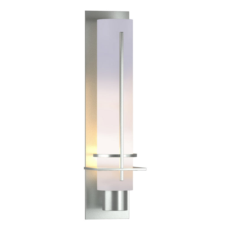 Hubbardton Forge 207858-SKT-82-GG0173 One Light Wall Sconce, Vintage Platinum