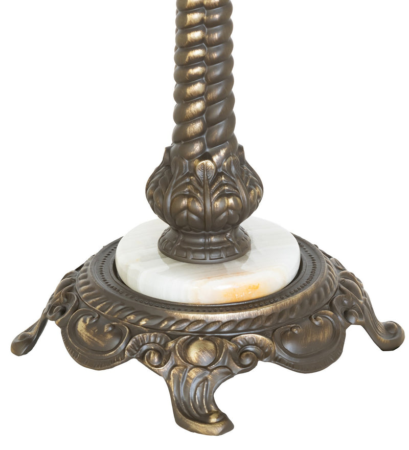 Meyda Tiffany 268955 One Light Table Base, Antique Brass