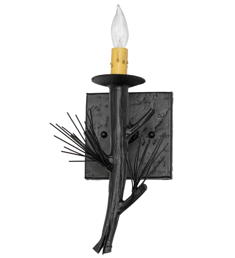 Meyda Tiffany 269264 One Light Wall Sconce, Textured Black