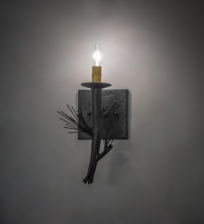 Meyda Tiffany 269264 One Light Wall Sconce, Textured Black