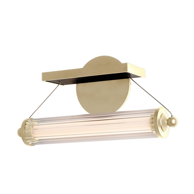 Hubbardton Forge 209105-LED-86-WB-ZM0691 LED Wall Sconce, Modern Brass