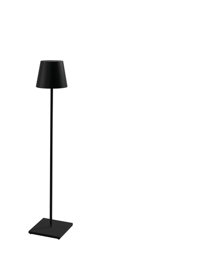 Zafferano LD0360D3 LED Floor Lamp, Black