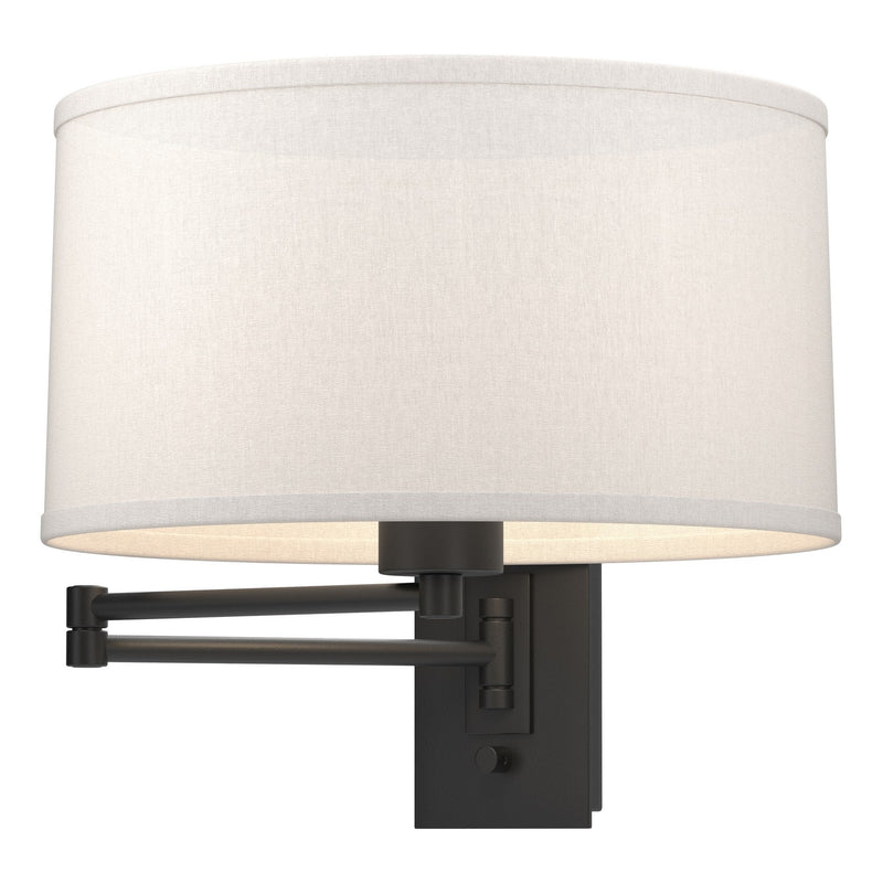 Hubbardton Forge 209250-SKT-10-SE1295 One Light Wall Sconce, Black
