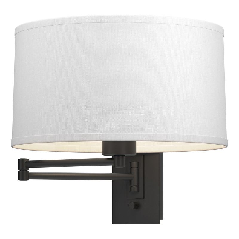 Hubbardton Forge 209250-SKT-10-SF1295 One Light Wall Sconce, Black