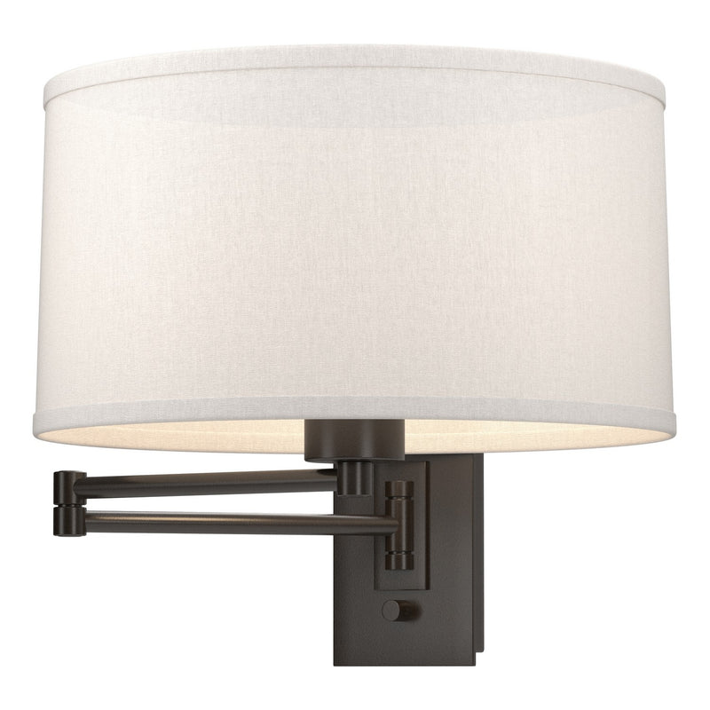 Hubbardton Forge 209250-SKT-14-SE1295 One Light Wall Sconce, Oil Rubbed Bronze