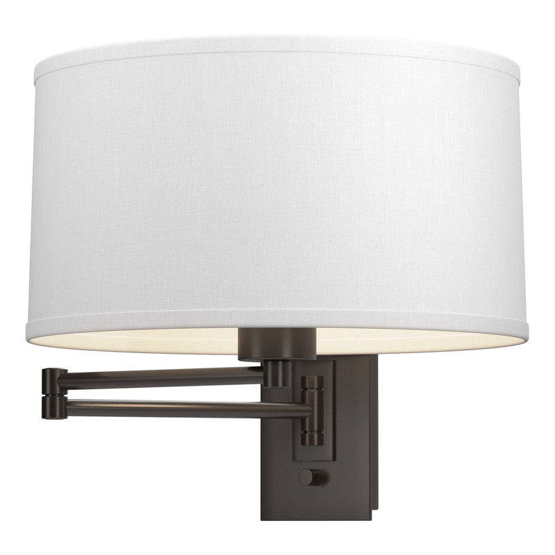 Hubbardton Forge 209250-SKT-14-SF1295 One Light Wall Sconce, Oil Rubbed Bronze