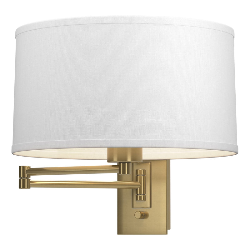Hubbardton Forge 209250-SKT-86-SF1295 One Light Wall Sconce, Modern Brass