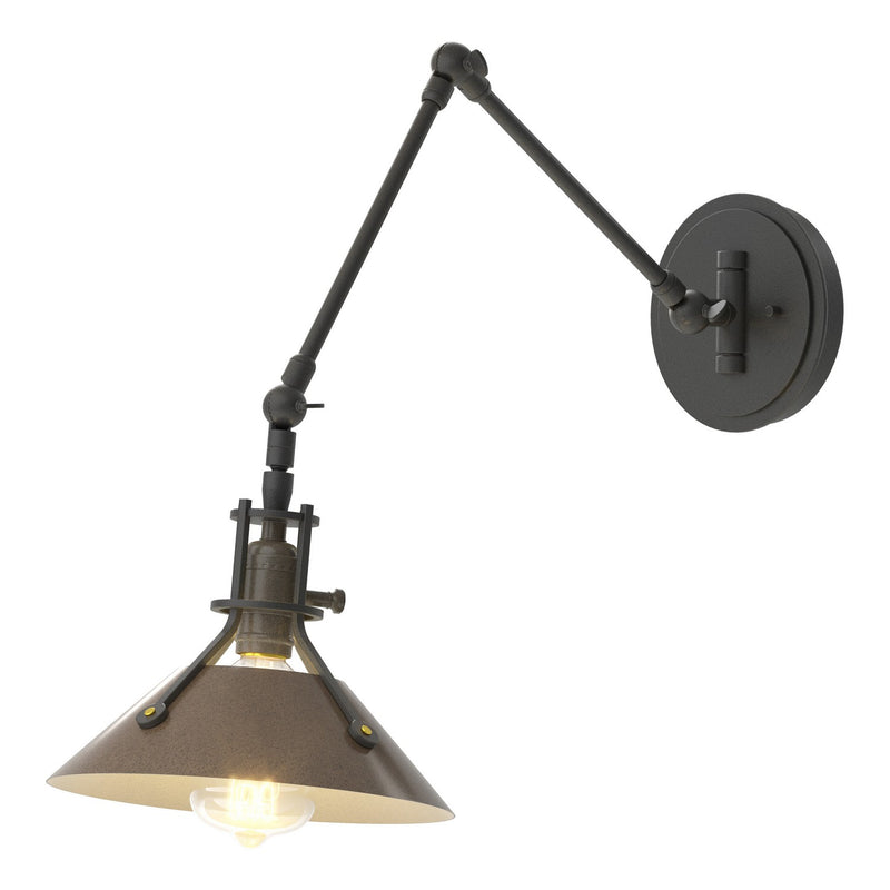 Hubbardton Forge 209320-SKT-10-05 One Light Wall Sconce, Black