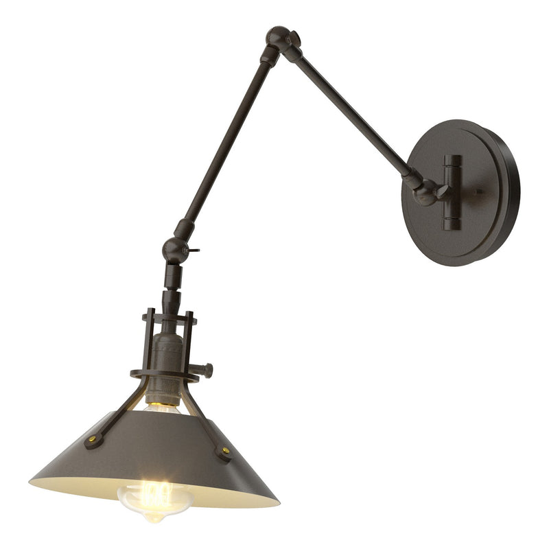 Hubbardton Forge 209320-SKT-14-07 One Light Wall Sconce, Oil Rubbed Bronze