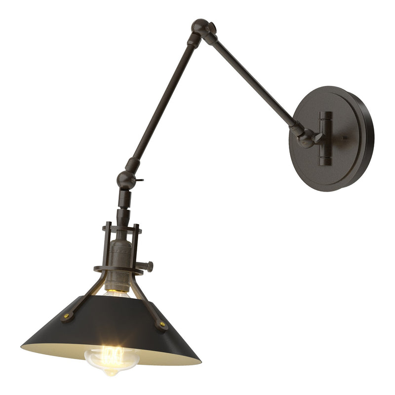 Hubbardton Forge 209320-SKT-14-10 One Light Wall Sconce, Oil Rubbed Bronze