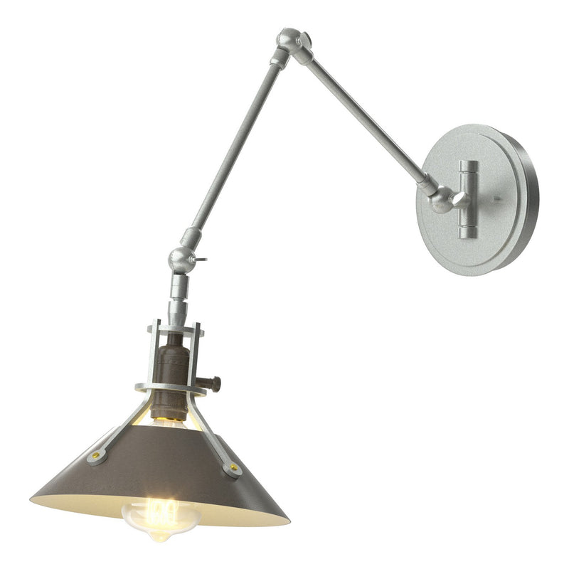 Hubbardton Forge 209320-SKT-82-07 One Light Wall Sconce, Vintage Platinum