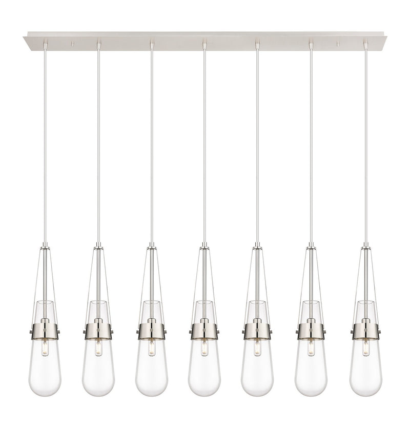 Innovations 127-452-1P-PN-G452-4CL LED Linear Pendant, Polished Nickel