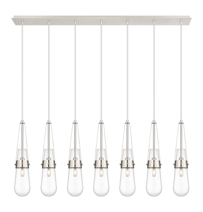 Innovations 127-452-1P-PN-G452-4CL LED Linear Pendant, Polished Nickel