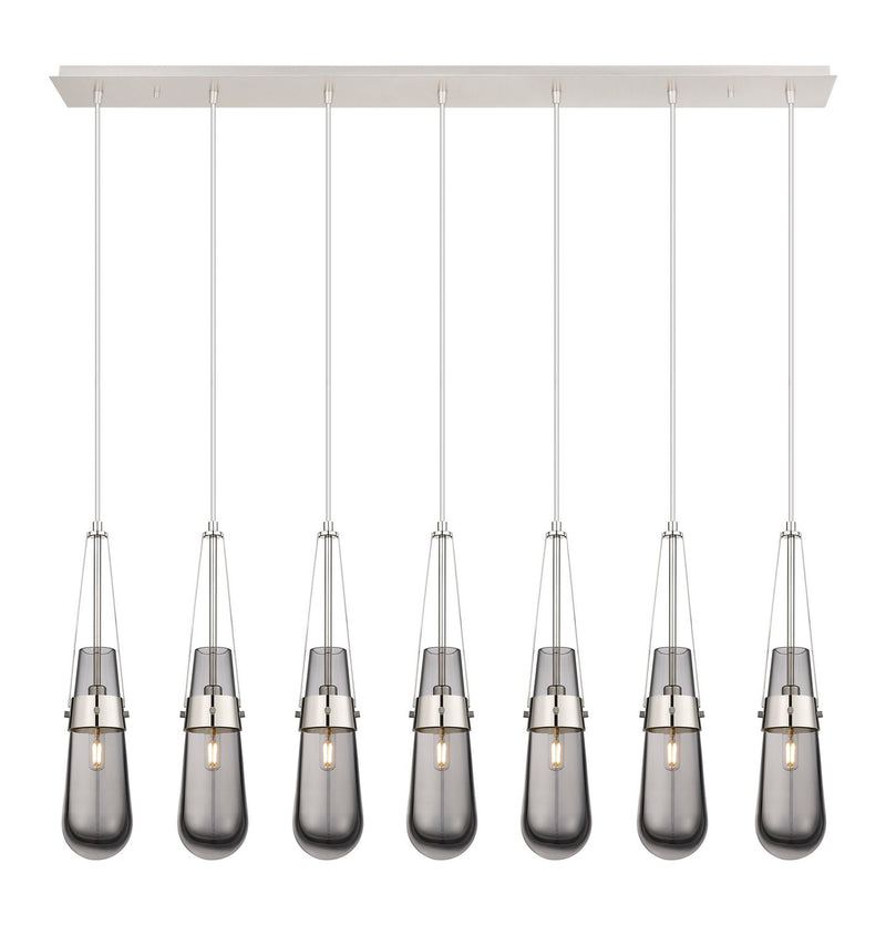 Innovations 127-452-1P-PN-G452-4SM LED Linear Pendant, Polished Nickel