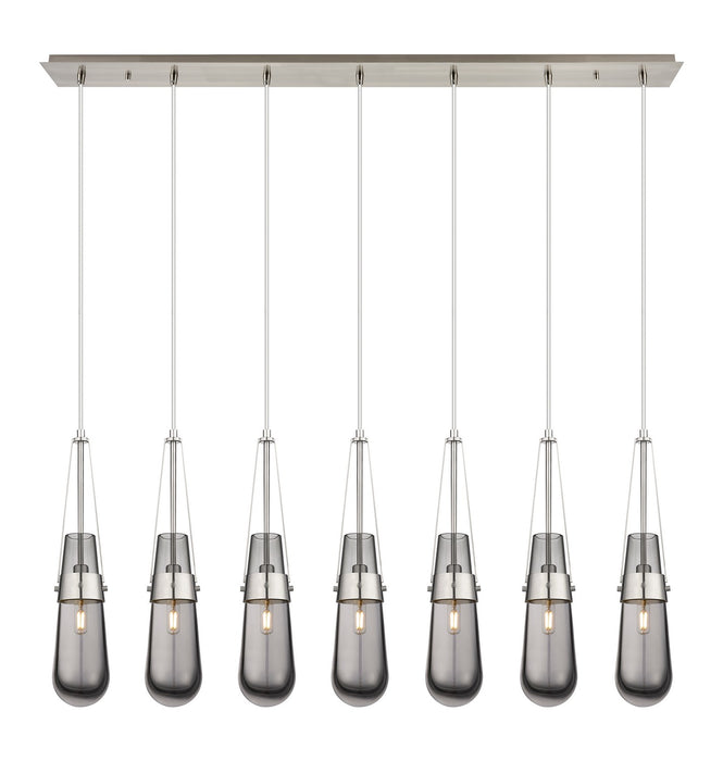 Innovations 127-452-1P-SN-G452-4SM LED Linear Pendant, Brushed Satin Nickel