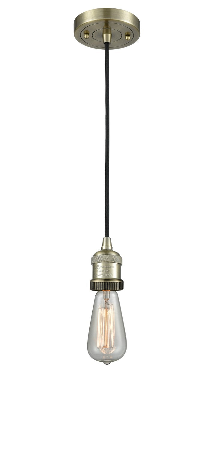 Innovations 201C-AB One Light Mini Pendant, Antique Brass