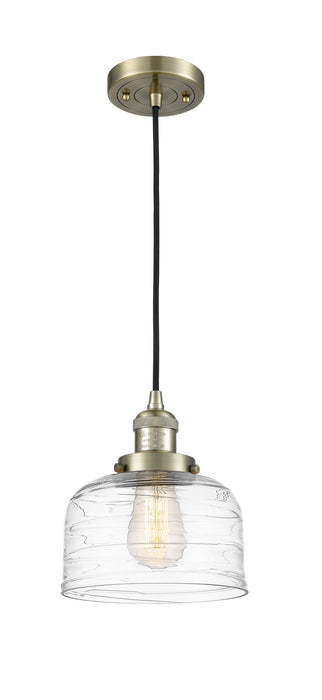 Innovations 201C-AB-G713-LED LED Mini Pendant, Antique Brass