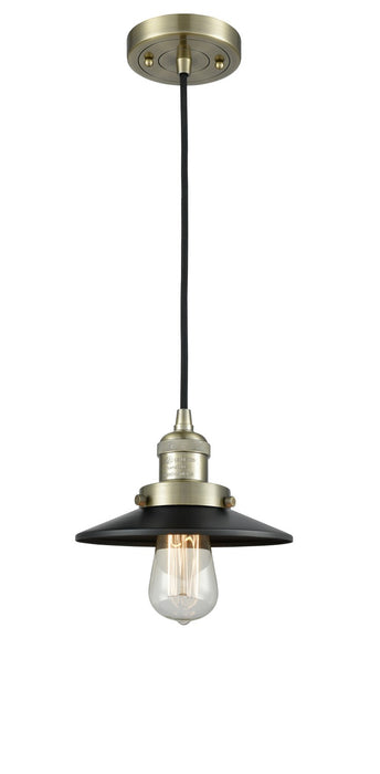 Innovations 201C-AB-M6 One Light Mini Pendant, Antique Brass