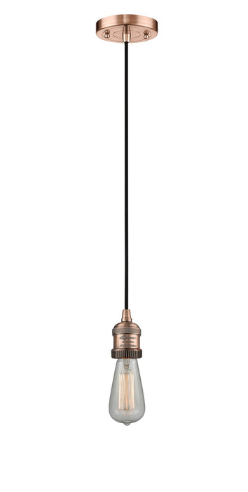 Innovations 201C-AC One Light Mini Pendant, Antique Copper