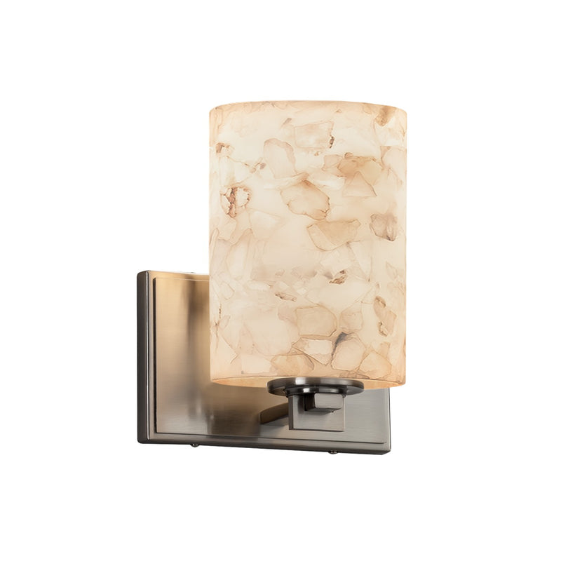 Justice Designs ALR-8441-10-NCKL One Light Wall Sconce, Brushed Nickel