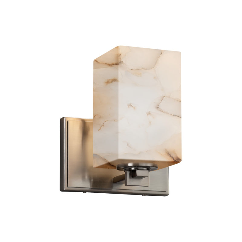 Justice Designs ALR-8441-15-NCKL One Light Wall Sconce, Brushed Nickel