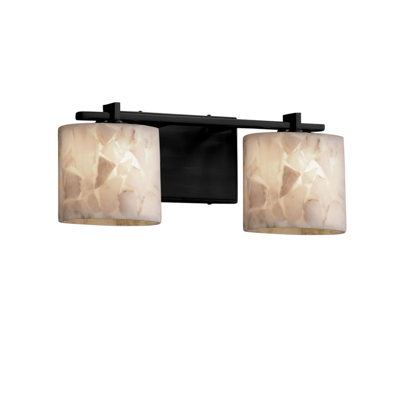 Justice Designs ALR-8442-30-MBLK Two Light Bath Bar, Matte Black