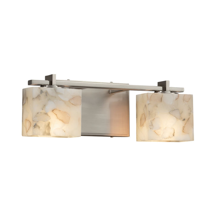 Justice Designs ALR-8442-55-NCKL Two Light Bath Bar, Brushed Nickel