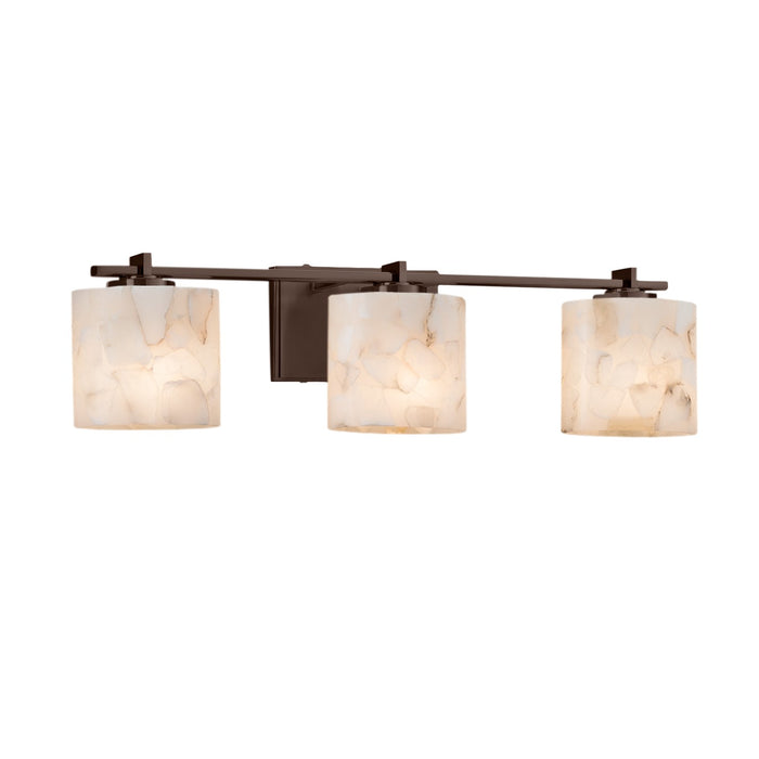 Justice Designs ALR-8443-30-DBRZ Three Light Bath Bar, Dark Bronze