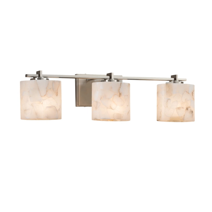 Justice Designs ALR-8443-30-NCKL Three Light Bath Bar, Brushed Nickel