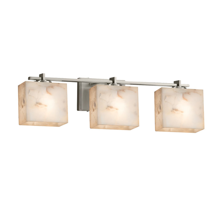 Justice Designs ALR-8443-55-NCKL Three Light Bath Bar, Brushed Nickel