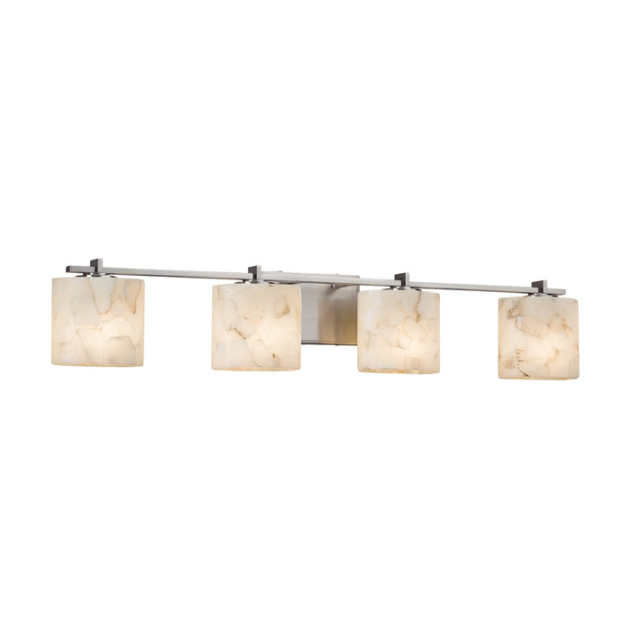 Justice Designs ALR-8444-30-NCKL Four Light Bath Bar, Brushed Nickel
