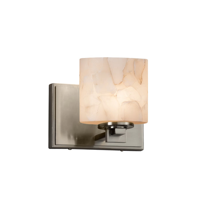 Justice Designs ALR-8447-30-NCKL One Light Wall Sconce, Brushed Nickel