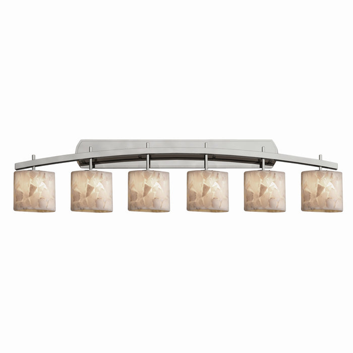 Justice Designs ALR-8596-30-NCKL Six Light Bath Bar, Brushed Nickel
