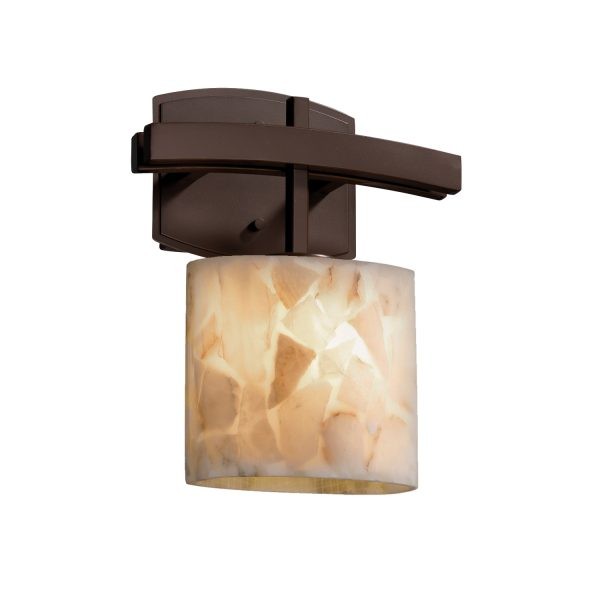 Justice Designs ALR-8597-30-DBRZ One Light Wall Sconce, Dark Bronze