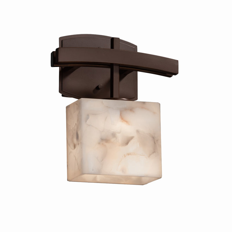 Justice Designs ALR-8597-55-DBRZ One Light Wall Sconce, Dark Bronze