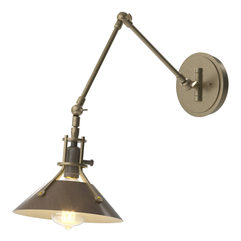 Hubbardton Forge 209320-SKT-84-05 One Light Wall Sconce, Soft Gold