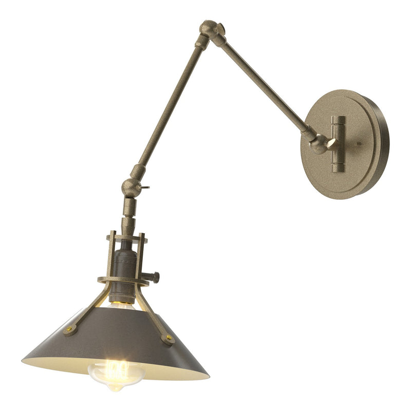 Hubbardton Forge 209320-SKT-84-07 One Light Wall Sconce, Soft Gold