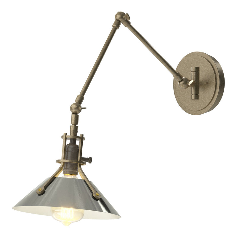 Hubbardton Forge 209320-SKT-84-85 One Light Wall Sconce, Soft Gold