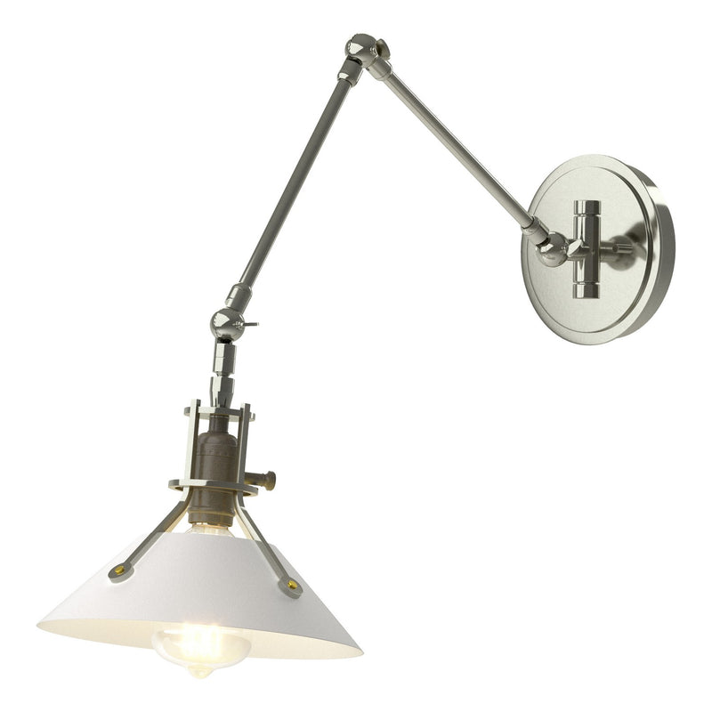 Hubbardton Forge 209320-SKT-85-02 One Light Wall Sconce, Sterling