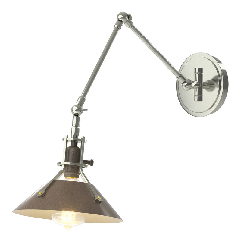 Hubbardton Forge 209320-SKT-85-05 One Light Wall Sconce, Sterling