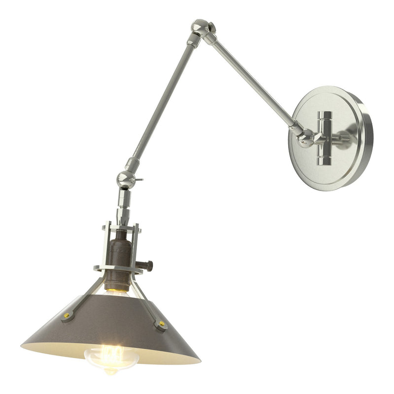 Hubbardton Forge 209320-SKT-85-07 One Light Wall Sconce, Sterling