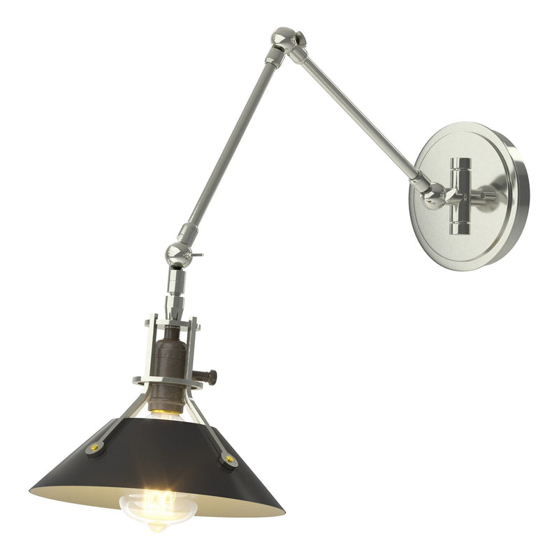 Hubbardton Forge 209320-SKT-85-10 One Light Wall Sconce, Sterling