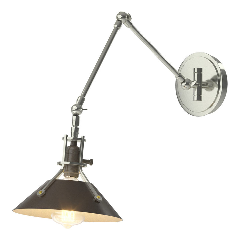 Hubbardton Forge 209320-SKT-85-14 One Light Wall Sconce, Sterling