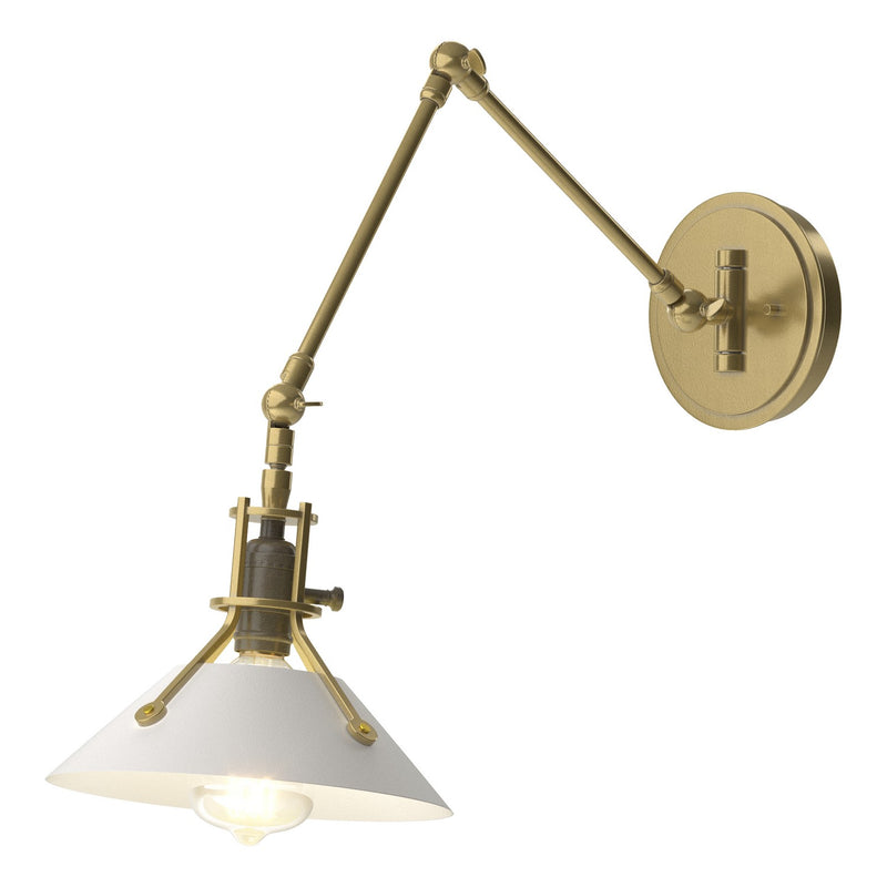 Hubbardton Forge 209320-SKT-86-02 One Light Wall Sconce, Modern Brass