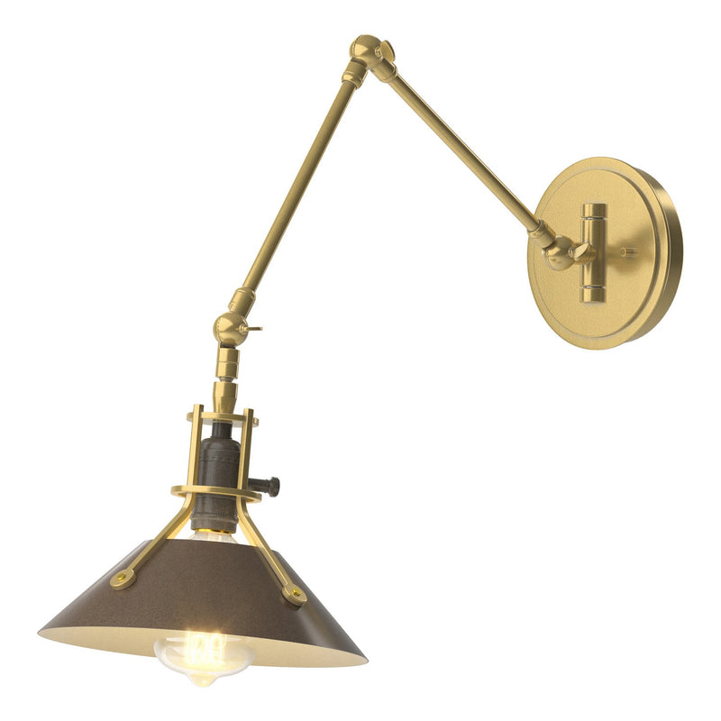 Hubbardton Forge 209320-SKT-86-05 One Light Wall Sconce, Modern Brass