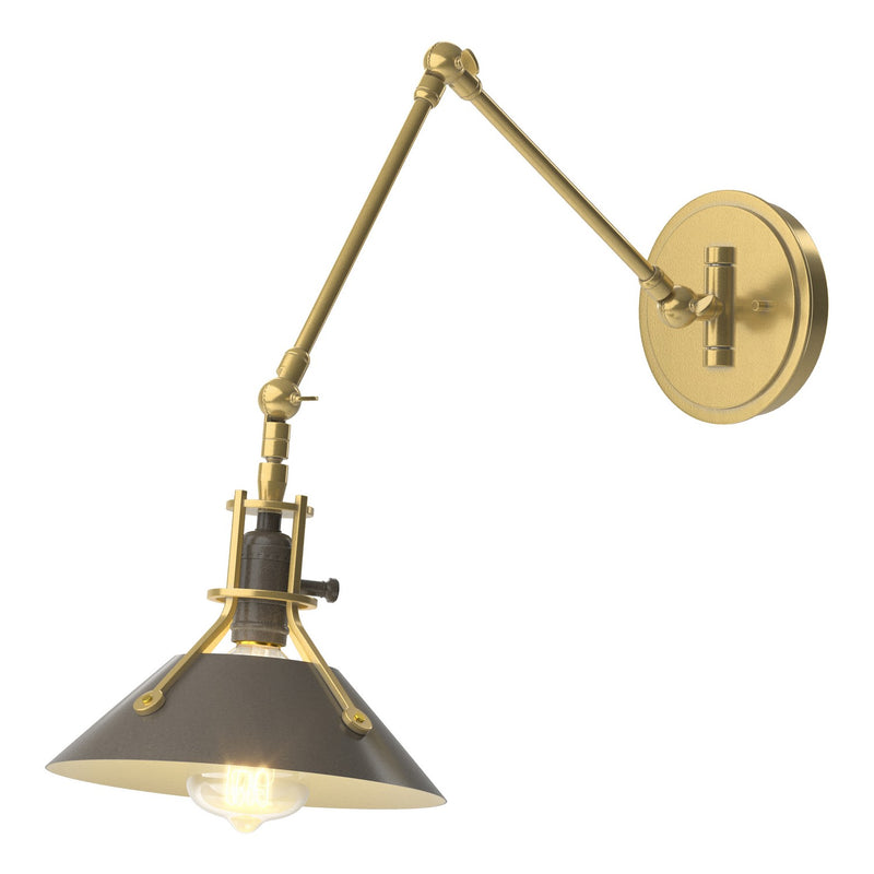 Hubbardton Forge 209320-SKT-86-07 One Light Wall Sconce, Modern Brass