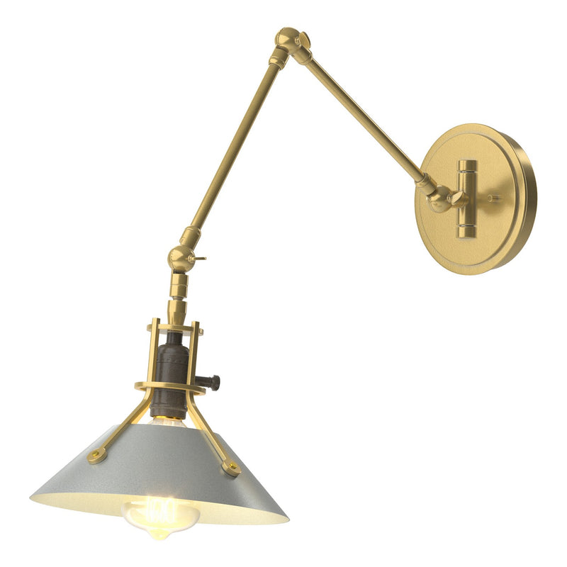Hubbardton Forge 209320-SKT-86-82 One Light Wall Sconce, Modern Brass