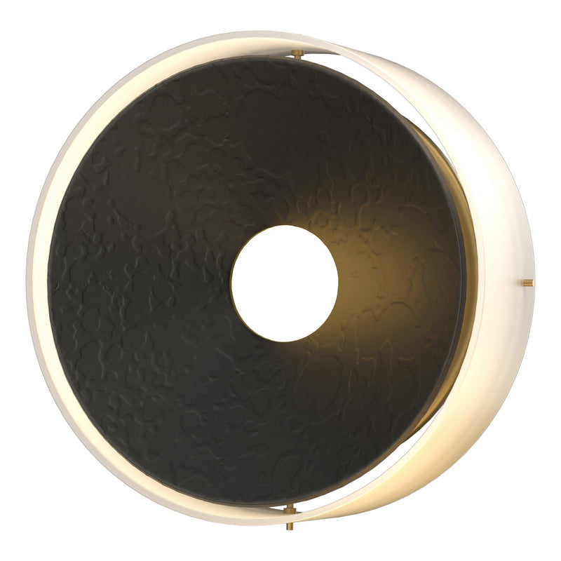 Hubbardton Forge 213310-SKT-10-GG0346 Four Light Wall Sconce, Black