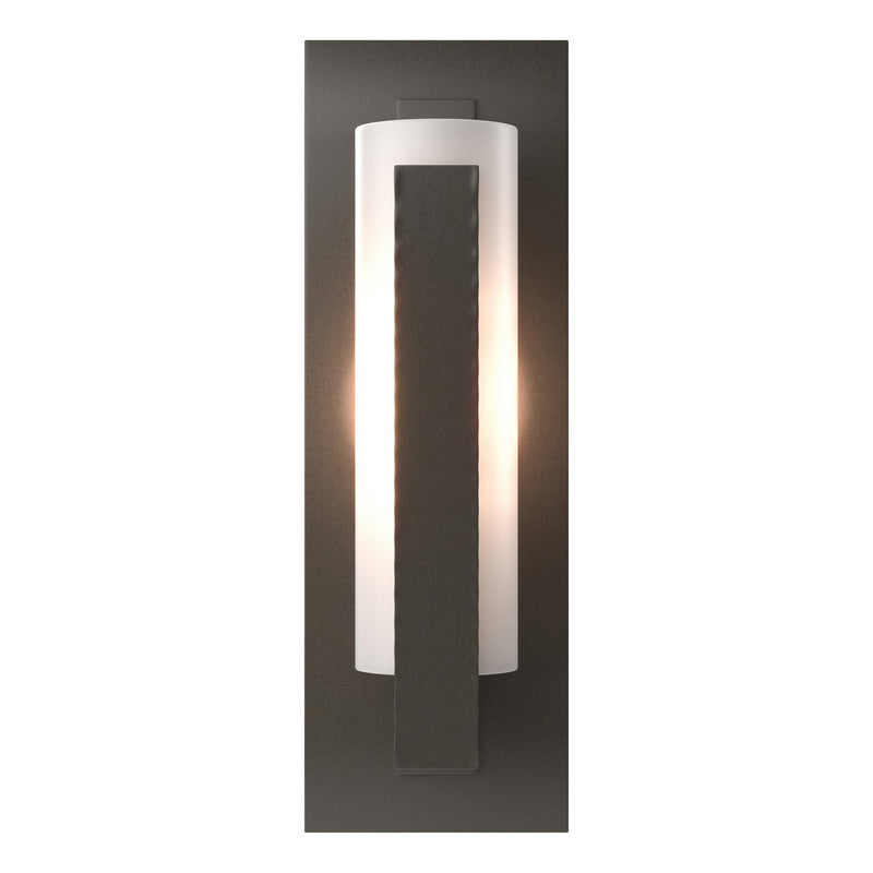 Hubbardton Forge 217185-SKT-07-GG0065 One Light Wall Sconce, Dark Smoke
