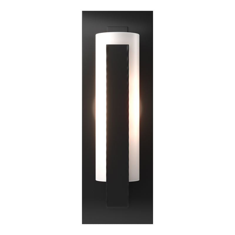 Hubbardton Forge 217185-SKT-10-GG0065 One Light Wall Sconce, Black